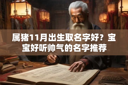 属猪11月出生取名字好？宝宝好听帅气的名字推荐