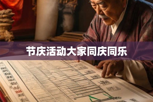 节庆活动大家同庆同乐