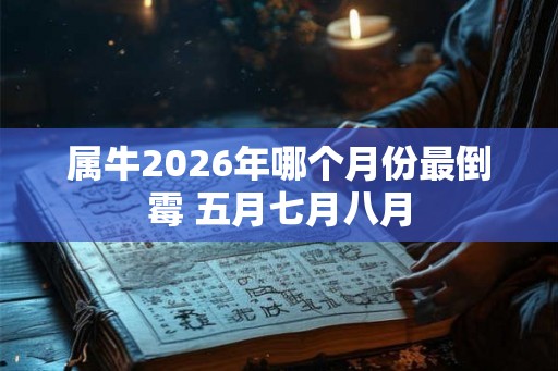 属牛2026年哪个月份最倒霉 五月七月八月