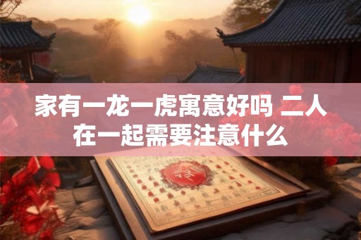 家有一龙一虎寓意好吗 二人在一起需要注意什么 家有一龙一虎寓意好吗 二人在一起需要注意什么