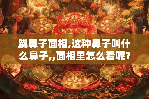 跷鼻子面相,这种鼻子叫什么鼻子,,面相里怎么看呢? 跷鼻子面相,这种鼻子叫什么鼻子,,面相里怎么看呢?