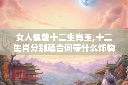 女人佩戴十二生肖玉,十二生肖分别适合佩带什么饰物？