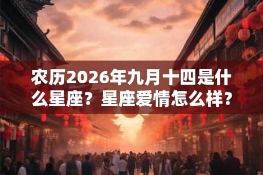 农历2026年九月十四是什么星座？星座爱情怎么样？