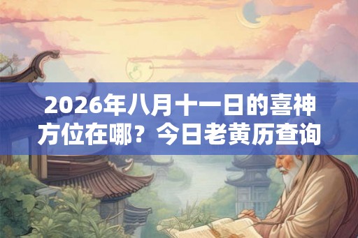 2026年八月十一日的喜神方位在哪？今日老黄历查询