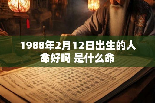 1988年2月12日出生的人命好吗 是什么命