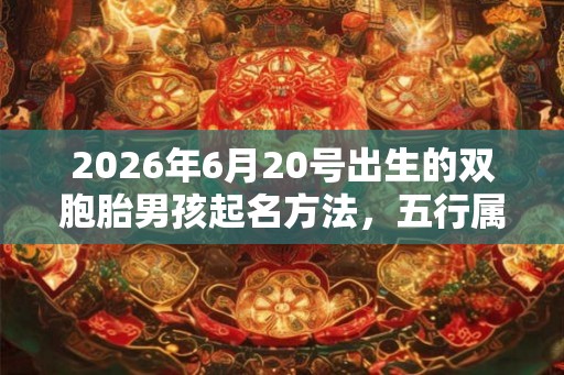 2026年6月20号出生的双胞胎男孩起名方法，五行属什么