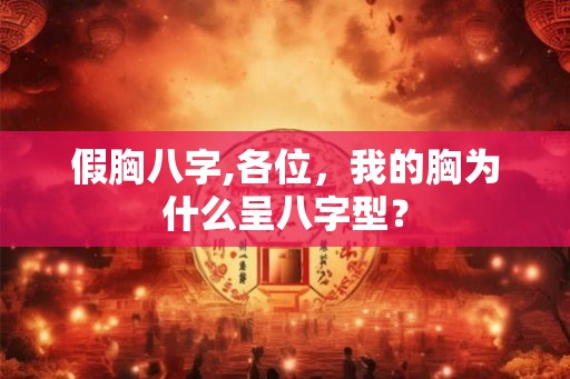 假胸八字,各位，我的胸为什么呈八字型？