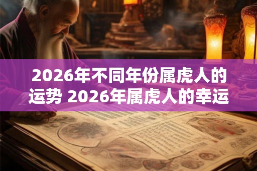 2026年不同年份属虎人的运势 2026年属虎人的幸运色