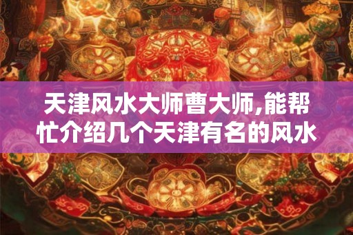 天津风水大师曹大师,能帮忙介绍几个天津有名的风水师吗？