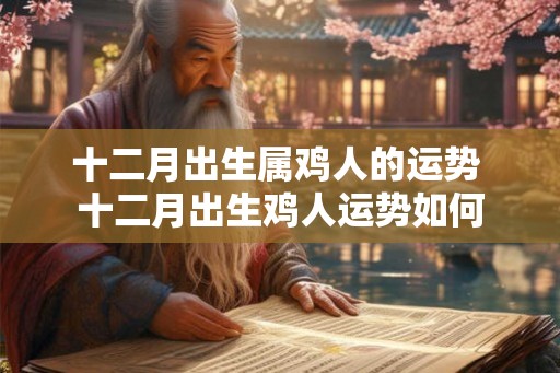 十二月出生属鸡人的运势 十二月出生鸡人运势如何