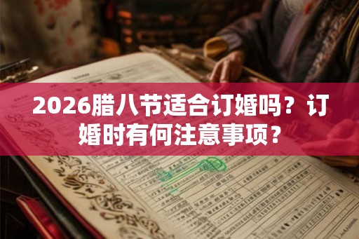 2026腊八节适合订婚吗？订婚时有何注意事项？