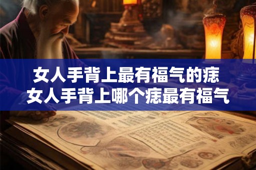 女人手背上最有福气的痣 女人手背上哪个痣最有福气 女人手背上最有福气的痣 女人手背上哪个痣最有福气
