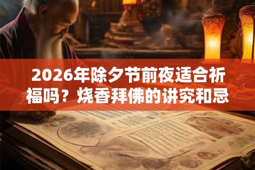 2026年除夕节前夜适合祈福吗？烧香拜佛的讲究和忌讳？