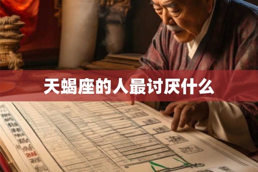 天蝎座的人最讨厌什么