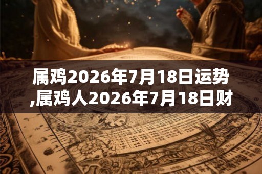 属鸡2026年7月18日运势,属鸡人2026年7月18日财运,生肖鸡2026年7月18日运势