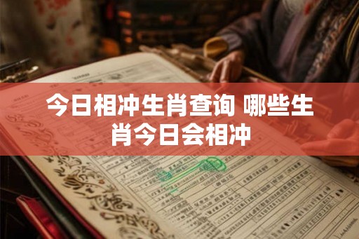 今日相冲生肖查询 哪些生肖今日会相冲