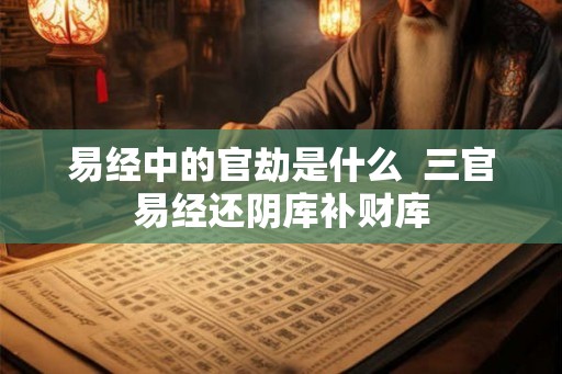 易经中的官劫是什么  三官易经还阴库补财库