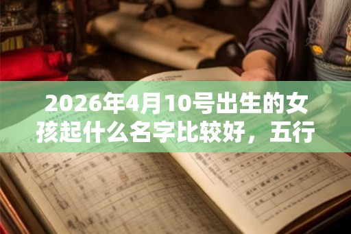 2026年4月10号出生的女孩起什么名字比较好，五行属什么