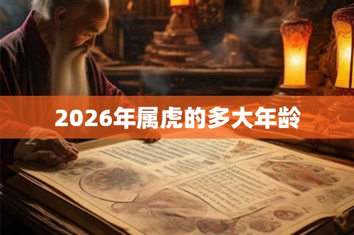 2026年属虎的多大年龄