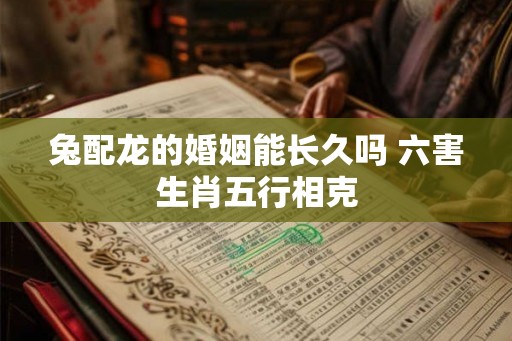 兔配龙的婚姻能长久吗 六害生肖五行相克