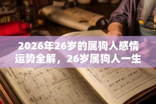 2026年26岁的属狗人感情运势全解，26岁属狗人一生命运解析！