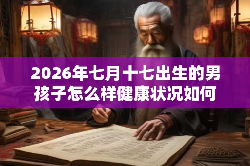 2026年七月十七出生的男孩子怎么样健康状况如何