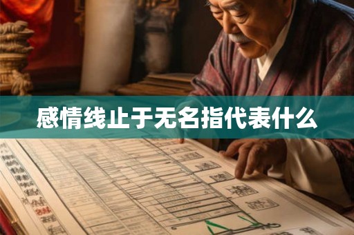 感情线止于无名指代表什么