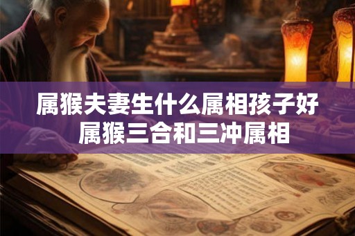 属猴夫妻生什么属相孩子好  属猴三合和三冲属相