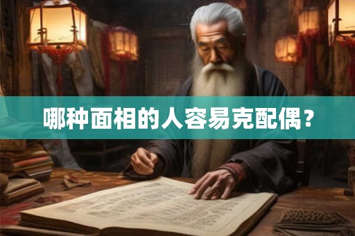哪种面相的人容易克配偶？