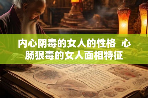 内心阴毒的女人的性格  心肠狠毒的女人面相特征