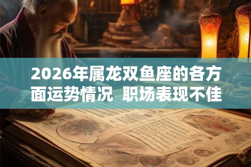 2026年属龙双鱼座的各方面运势情况  职场表现不佳