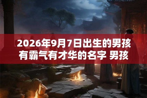 2026年9月7日出生的男孩有霸气有才华的名字 男孩霸气有涵养的最佳字精选