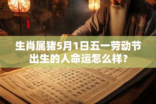 生肖属猪5月1日五一劳动节出生的人命运怎么样？