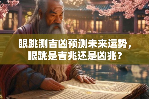 眼跳测吉凶预测未来运势，眼跳是吉兆还是凶兆？