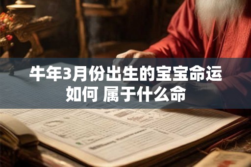 牛年3月份出生的宝宝命运如何 属于什么命 牛年3月份出生的宝宝命运如何 属于什么命