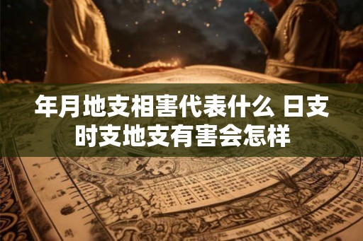 年月地支相害代表什么 日支时支地支有害会怎样