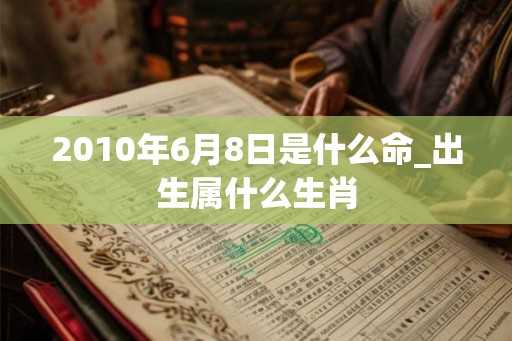 2010年6月8日是什么命_出生属什么生肖