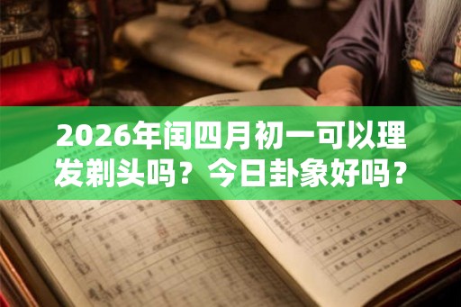 2026年闰四月初一可以理发剃头吗？今日卦象好吗？