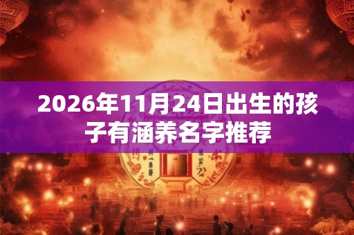 2026年11月24日出生的孩子有涵养名字推荐