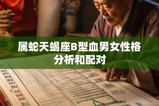 属蛇天蝎座B型血男女性格分析和配对