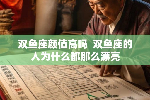 双鱼座颜值高吗  双鱼座的人为什么都那么漂亮