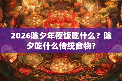 2026除夕年夜饭吃什么？除夕吃什么传统食物？