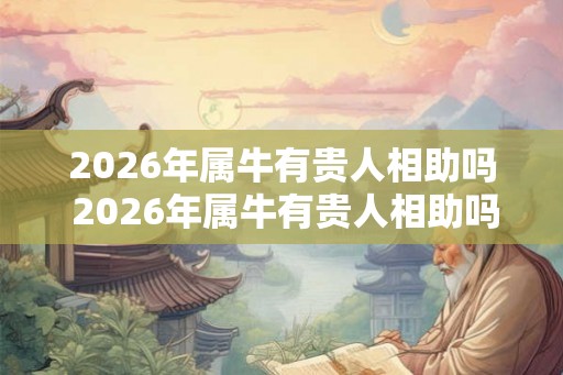 2026年属牛有贵人相助吗 2026年属牛有贵人相助吗