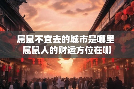 属鼠不宜去的城市是哪里 属鼠人的财运方位在哪