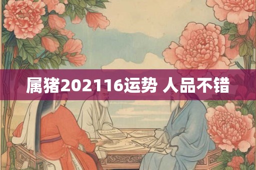 属猪202116运势 人品不错 属猪202116运势 人品不错