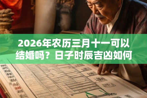 2026年农历三月十一可以结婚吗？日子时辰吉凶如何？
