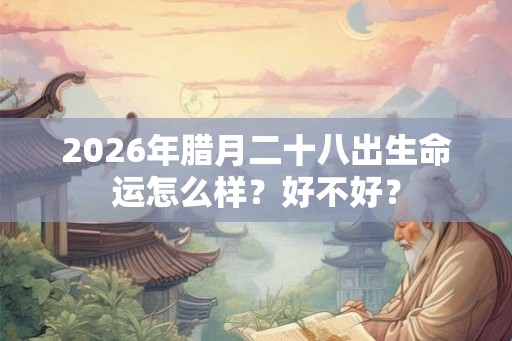 2026年腊月二十八出生命运怎么样?好不好? 2026年腊月二十八出生命运怎么样?好不好?