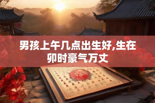 男孩上午几点出生好,生在卯时豪气万丈
