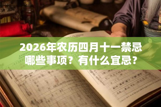 2026年农历四月十一禁忌哪些事项？有什么宜忌？