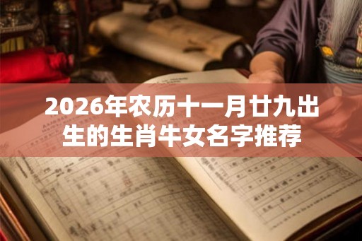 2026年农历十一月廿九出生的生肖牛女名字推荐